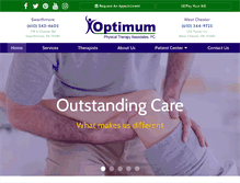 Tablet Screenshot of optimumpt.com